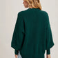 Ribbed Mock Neck Pullover