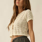 Pointelle Crochet Cardigan