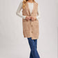 Teddy Knit Longline Vest