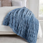 Luxury Heavyweight Ruched Throw Blankets