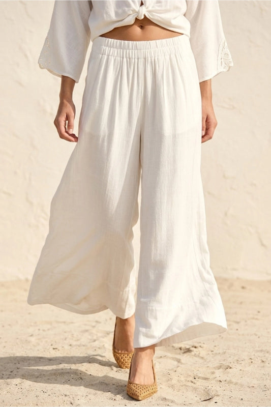 Linen Wide Leg Pants