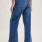 High Rise Wide Leg Denim Jeans