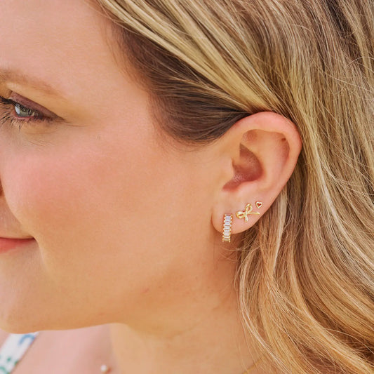 Small Esther Diamond Huggies