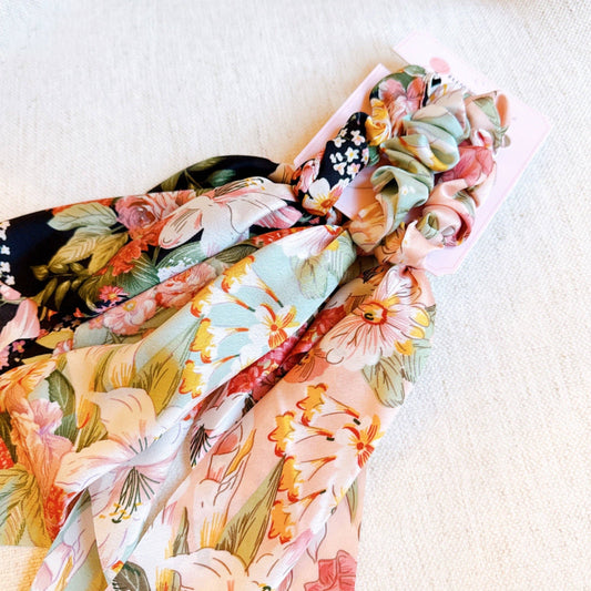 Garden Party Scarf Scrunchies