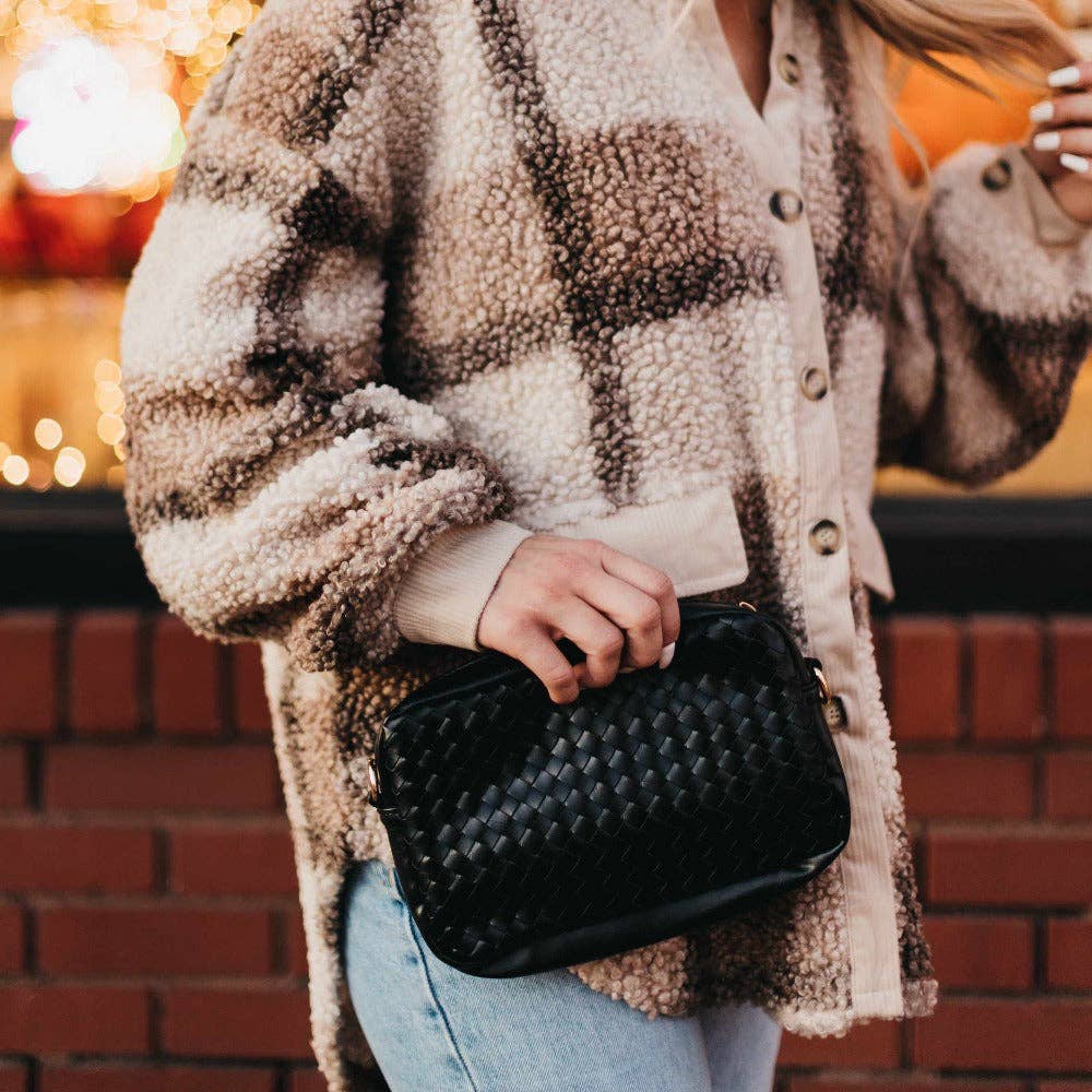 Woven Checkered Bag
