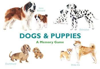 Dogs & Puppies Memory Game