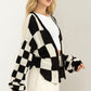 Be Bold Checkered Cardigan
