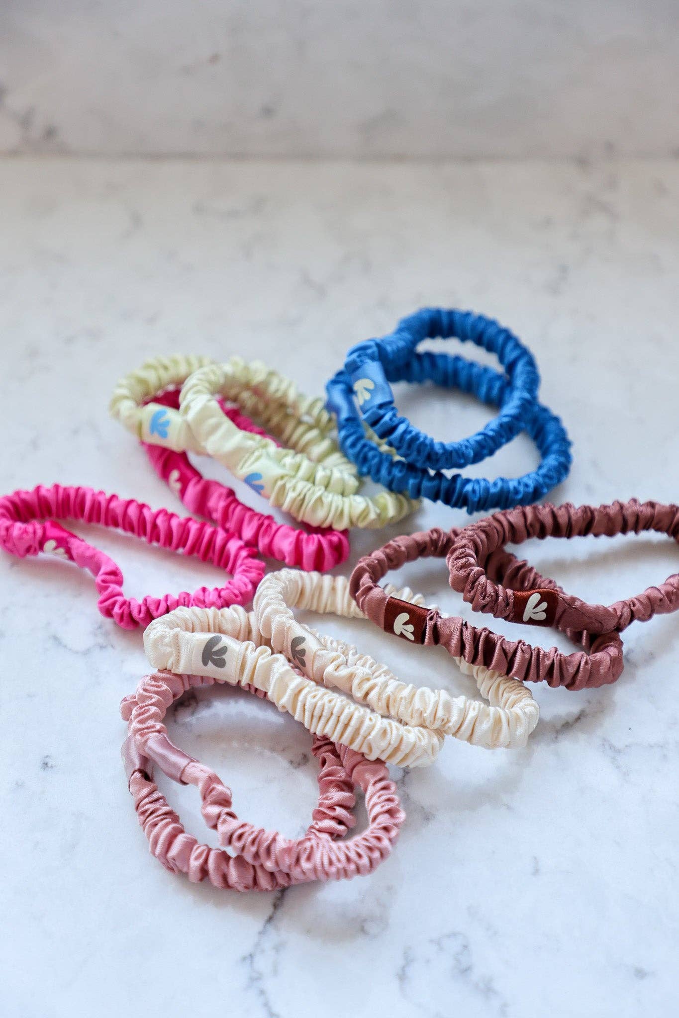 SKINNY SATIN SLEEP SCRUNCHIE SET: NEUTRAL PACK