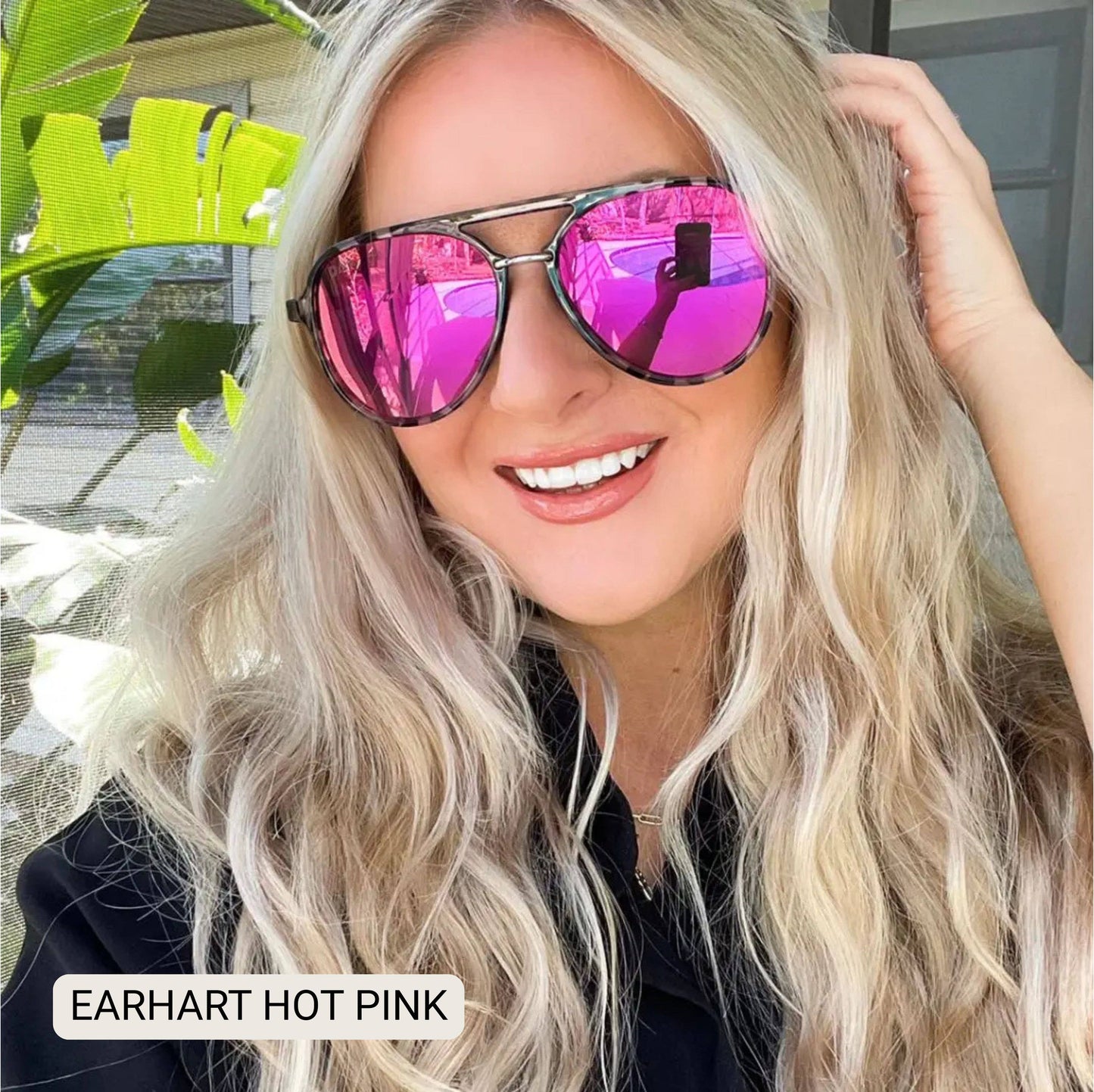 Earhart I Women’s Aviator Sunglasses I Clear