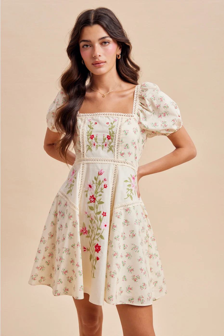 Embroidered Garden Mini