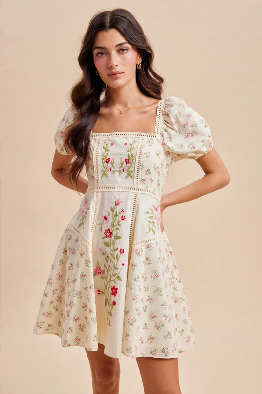 Embroidered Garden Mini