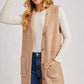 Teddy Knit Longline Vest