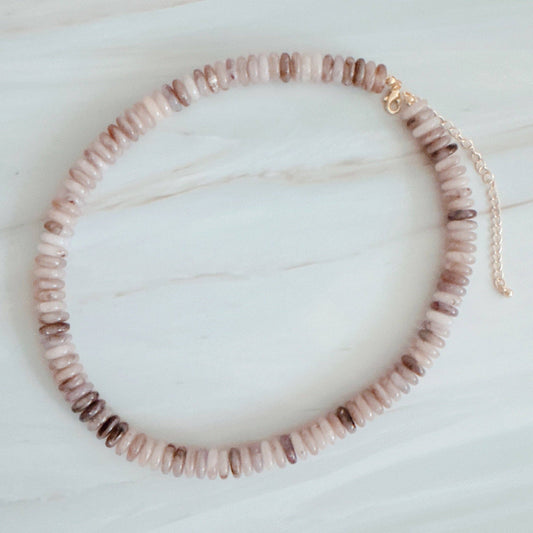 Blush Beaded Necklace