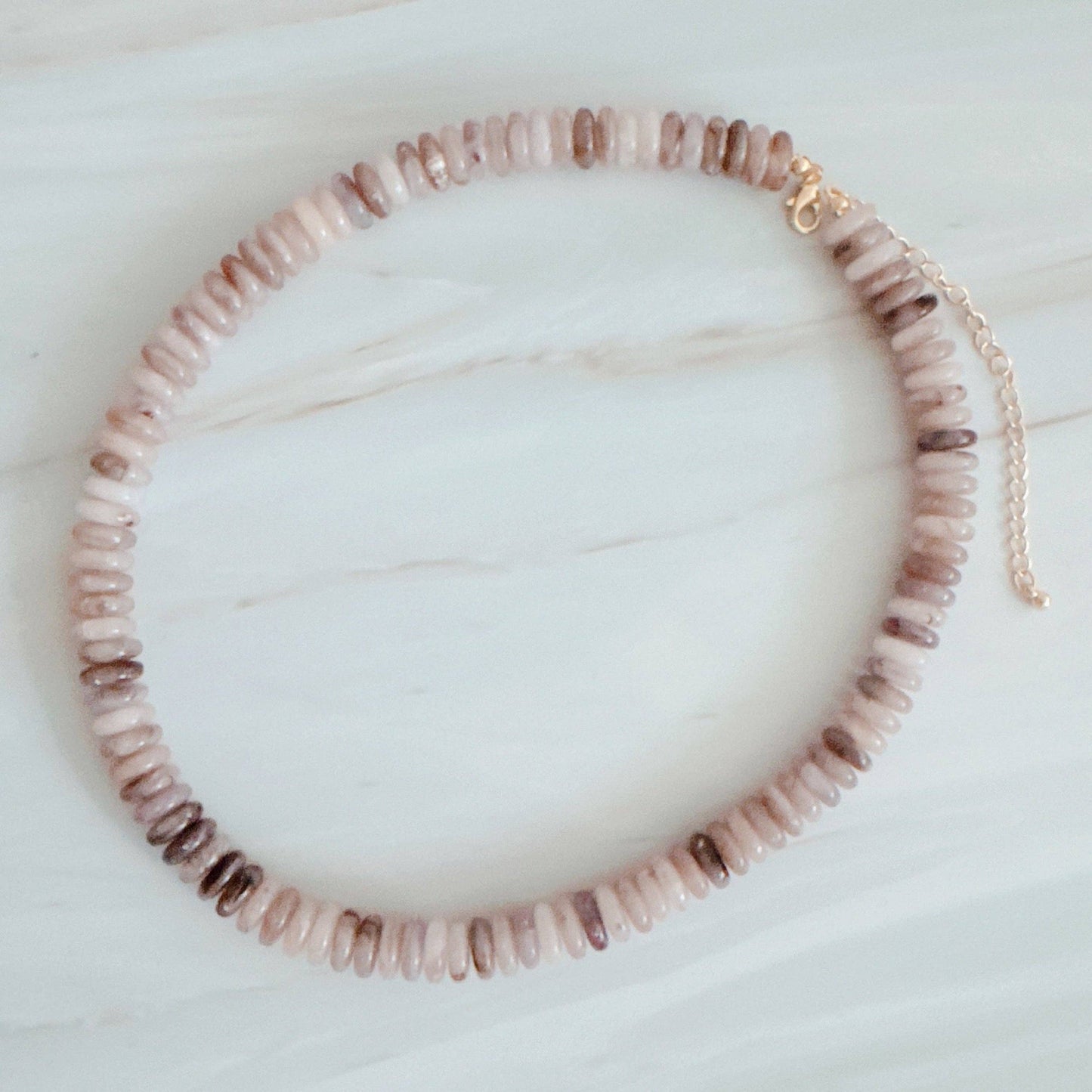 Blush & Canyon Stone Beaded Necklace