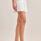 White Clean Cut Shorts