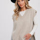 Oatmeal Oversized Knit Vest