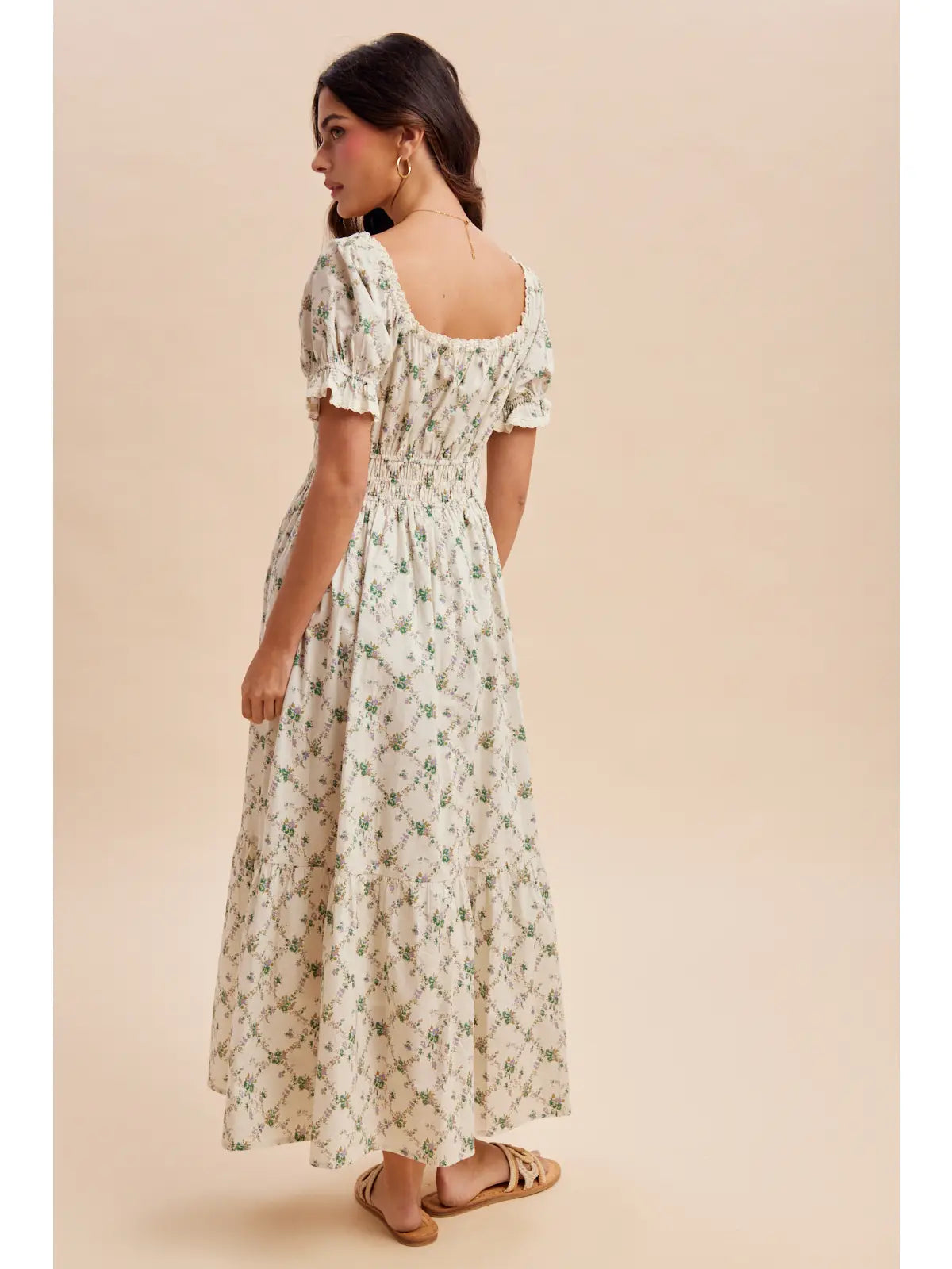 Floral Smocked Maxi Dress