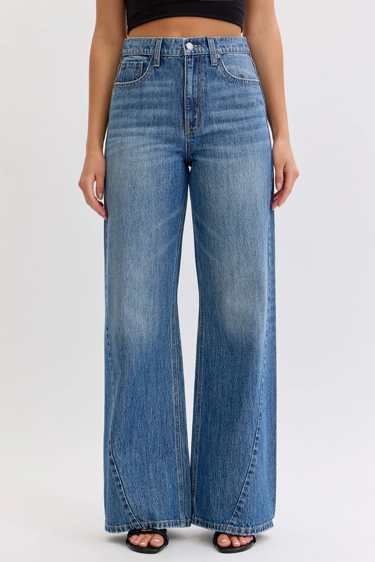 High Rise Wide Leg Denim