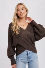 Crossover Ribbed Sweater