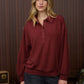 Red Collared Crewneck
