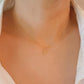 Mini Dot Cross Necklace