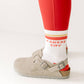KC White Crew Socks