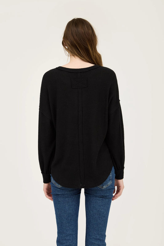 V Neck Long Sleeve Top