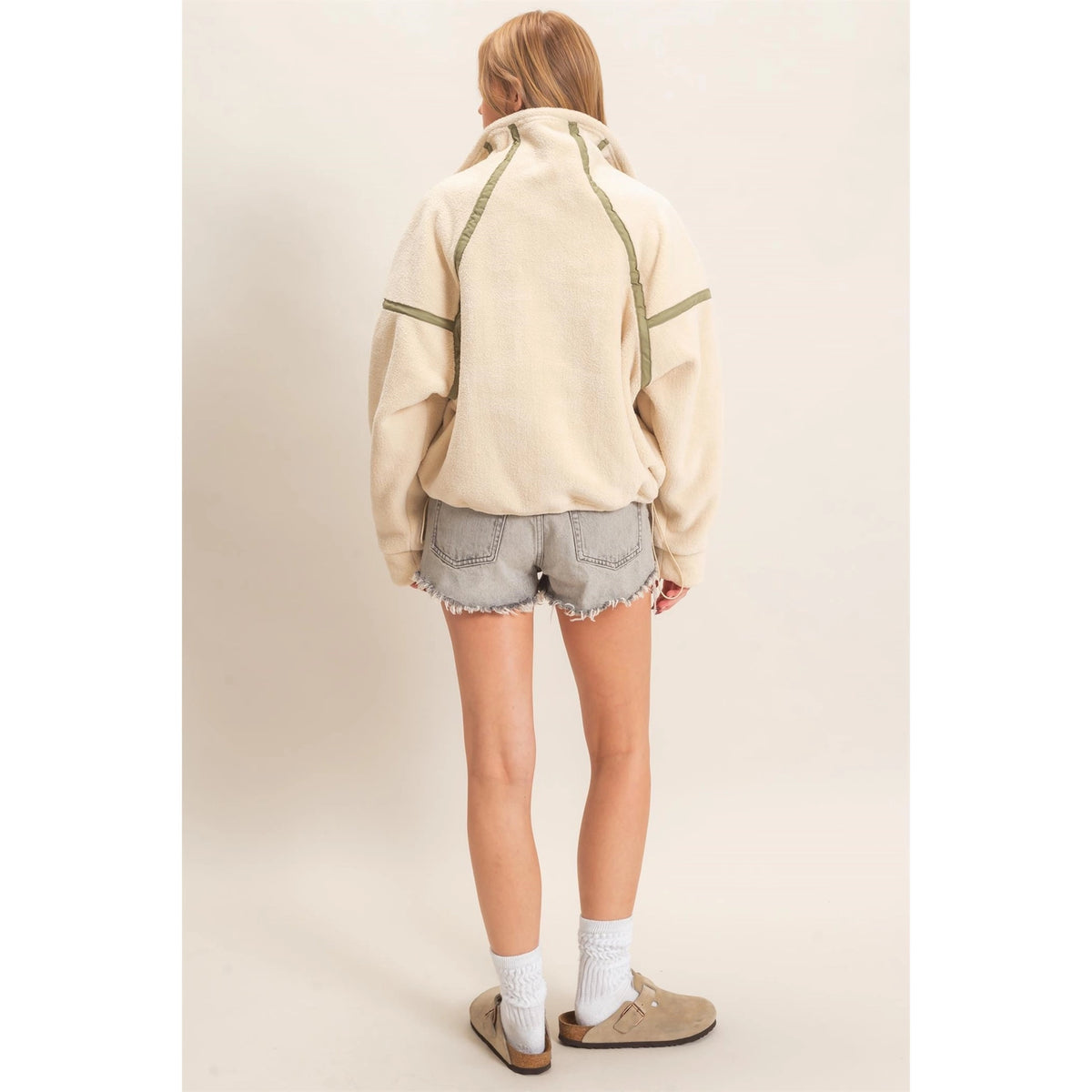 Cream & Sage Pullover