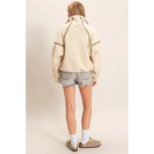 Cream & Sage Pullover
