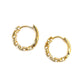 Ellie Pearl Hoops || Gold