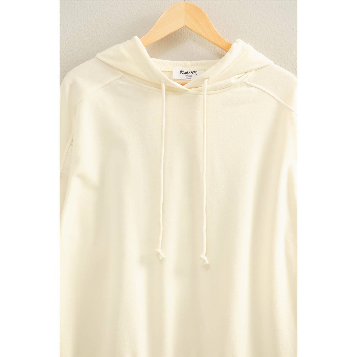 Mineral Wash Seam Hoodie I Taupe