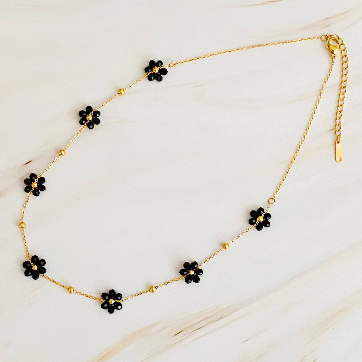 Wildflower Bouquet Beaded Necklace