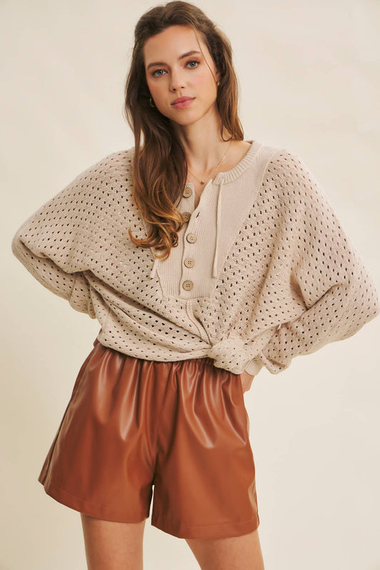 Textured Dolman Sweater