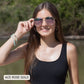 Ace I Unisex Aviator Sunglasses I Jet Black