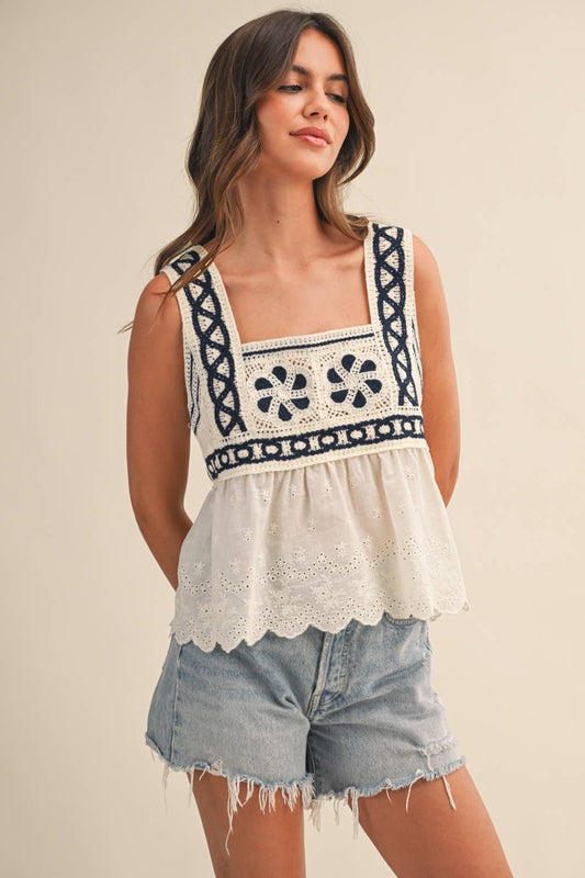 Crochet Babydoll Tank