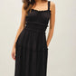 Midnight Ruffle Maxi Dress