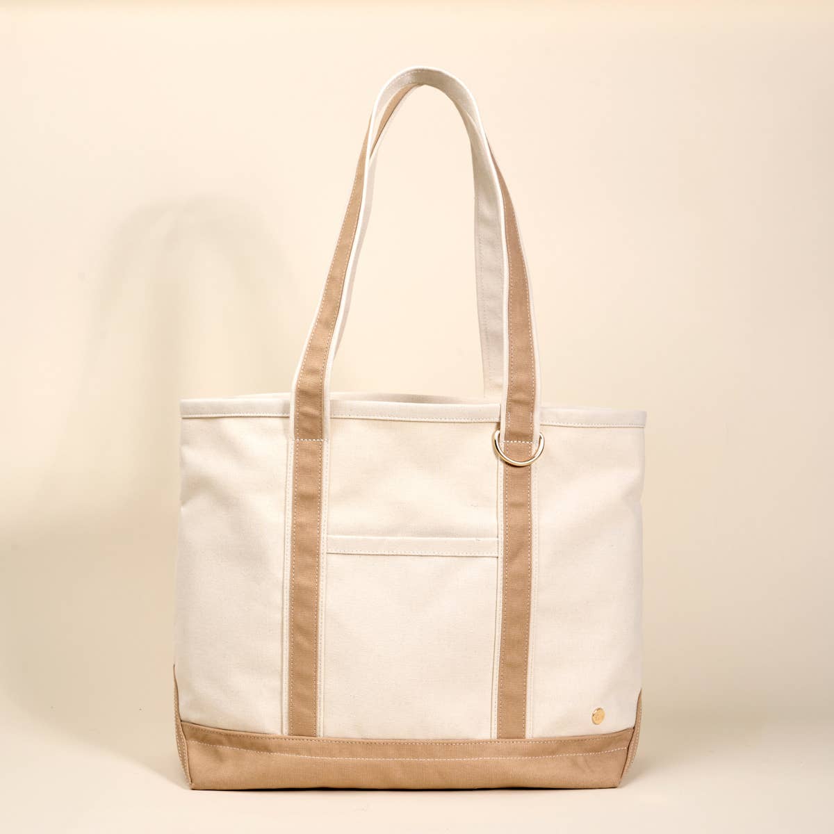The Signature Canvas Tote Bag I Beige