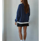Navy Layered Crew