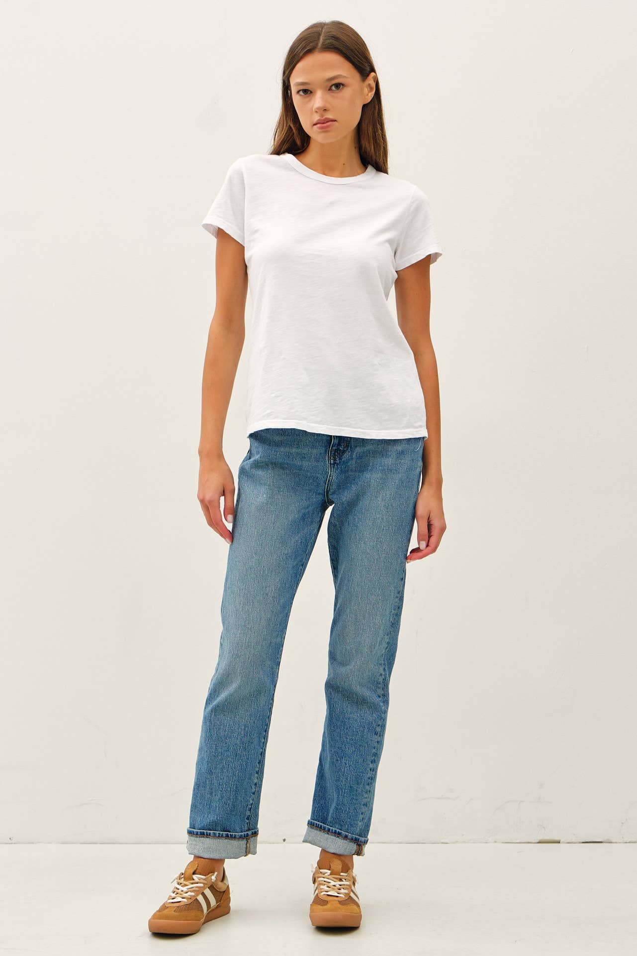 Charcoal Blue Basic Tee