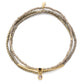 Simply Chic Bracelet Trio I Pewter & Gold