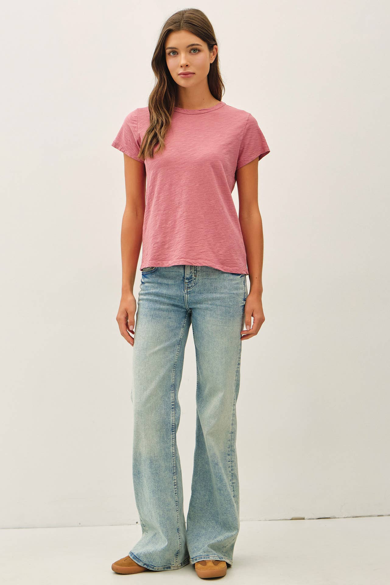 Charcoal Blue Basic Tee