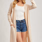 Longline Open Front Cardigan
