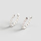 Silver Paved Earrings