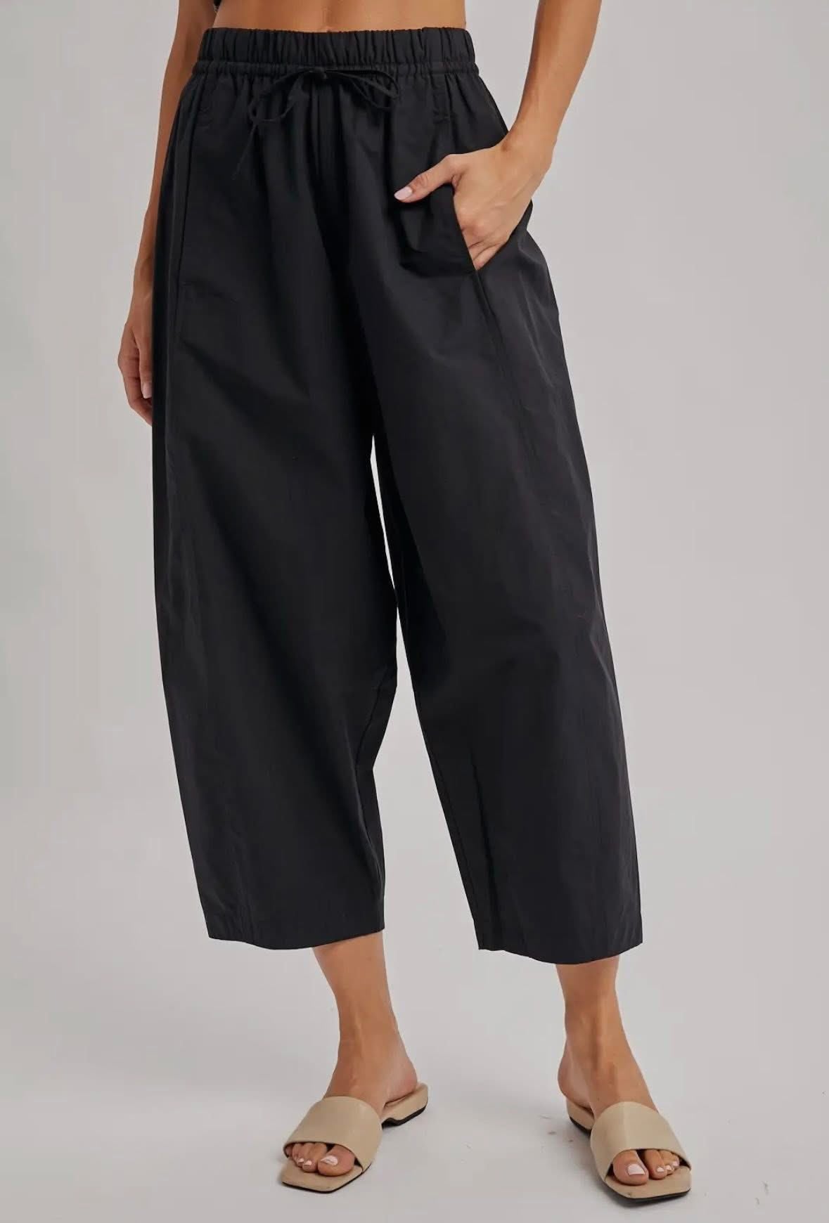 Drawstring Barrel Pants