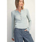 Henley Top I Sage