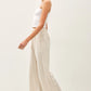 Linen Blend Wide Leg Pants