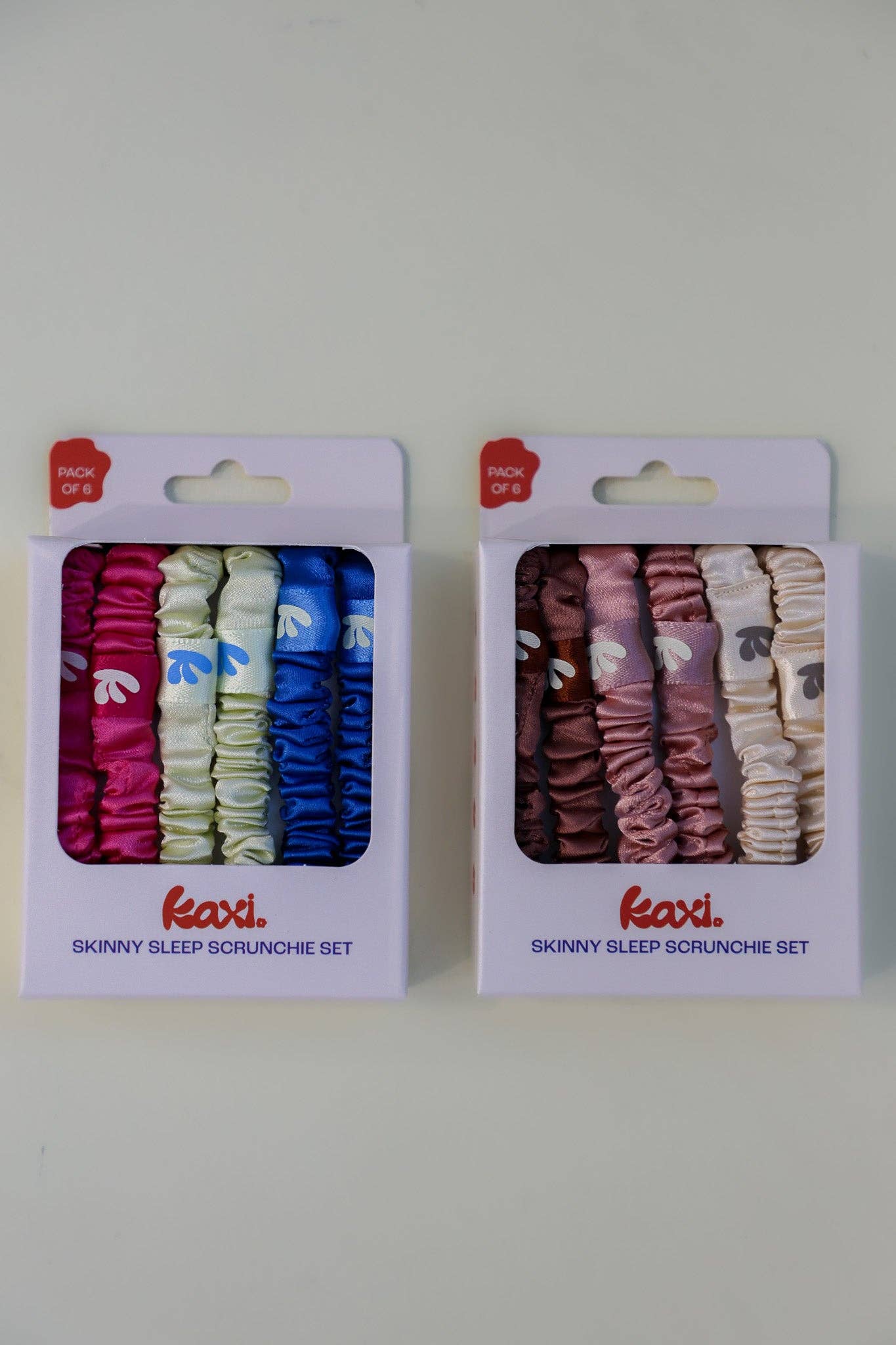 SKINNY SATIN SLEEP SCRUNCHIE SET: COLORED PACK