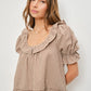 Kora Frill Gingham Top