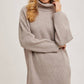 Turtle Neck Sweater Dress