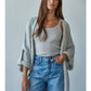 Folded Open Front Cardi